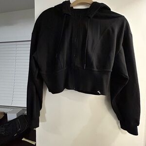 JoyLab Black Crop Hoodie